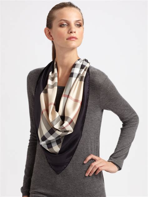 burberry silk scarf outfit|burberry silk scarf women.